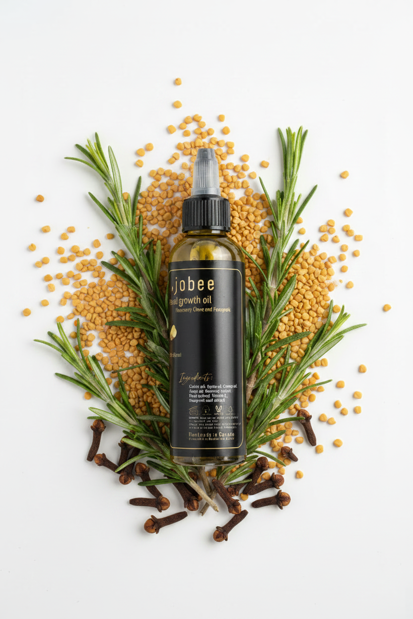 Bajobee Herbal Growth Oil with Rosemary, Clove & Fenugreek